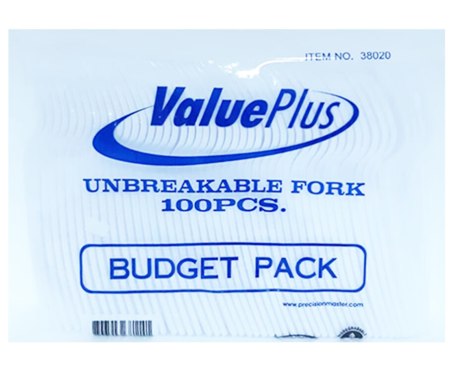 ValuePlus Unbreakable Fork Budget Pack 100 Pieces