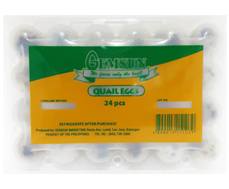 Gemsun Quail Eggs 24 Pieces