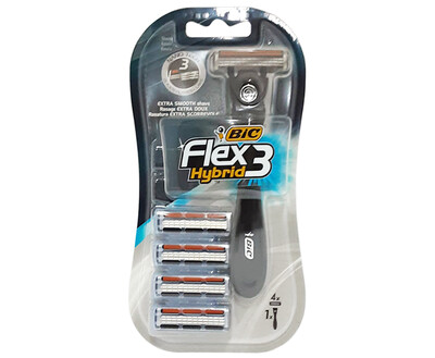 BIC Flex Hybrid 3 (1 Pack x 4-Blade Shaver)