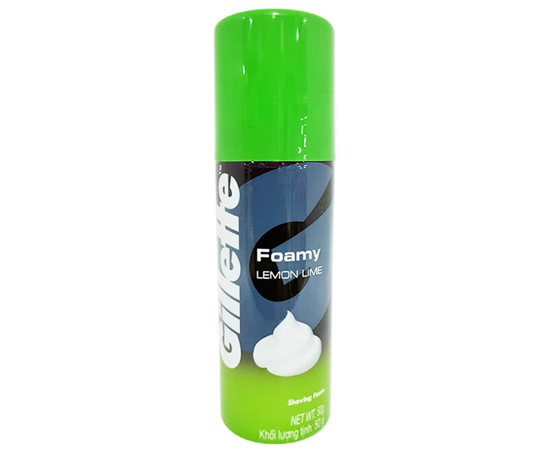 Gillette Foamy Lemon Lime Shaving Foam 50g