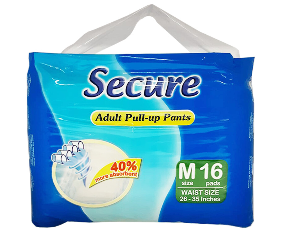 Secure Adult Pull-up Pants Medium 16 Pads