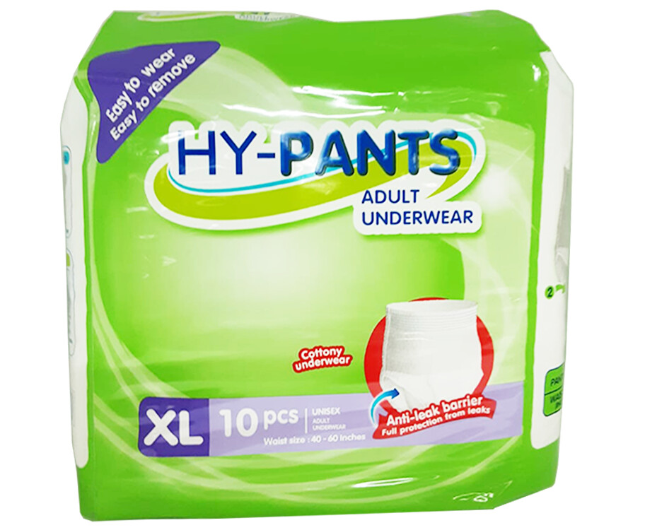 HY-Pants Adult Underwear Cottony Underwear XL 10 Pads