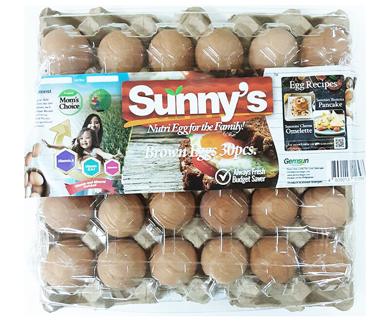 Gemsun Sunny&#39;s Brown Egg 30 Pieces