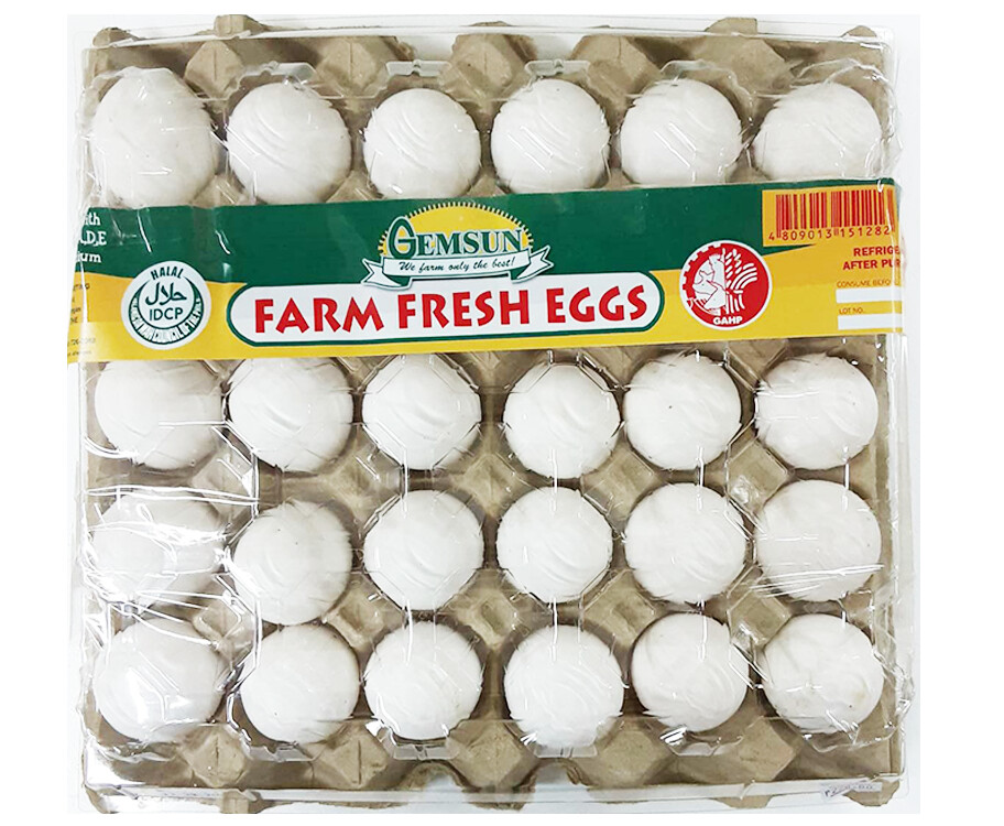 Gemsun Farm Fresh Eggs Medium 30 Pieces