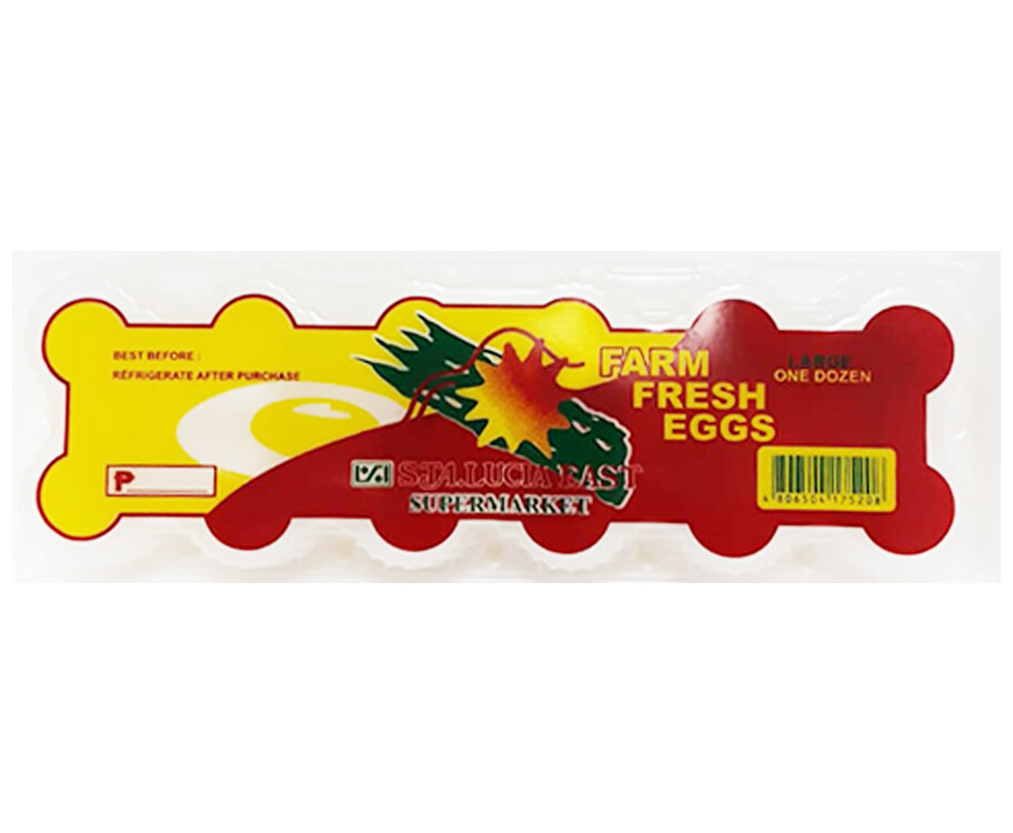 Sta. Lucia East Supermarket Farm Fresh Eggs Large 1 Dozen