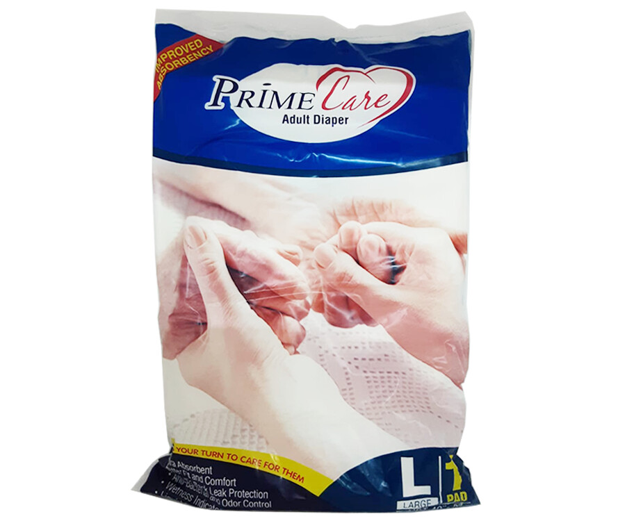 Prime Care Adult Diaper Large 40"-54" 1 Pad