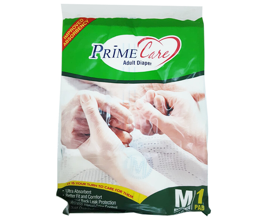 Prime Care Adult Diaper Medium 32&quot;-40&quot; 1 Pad
