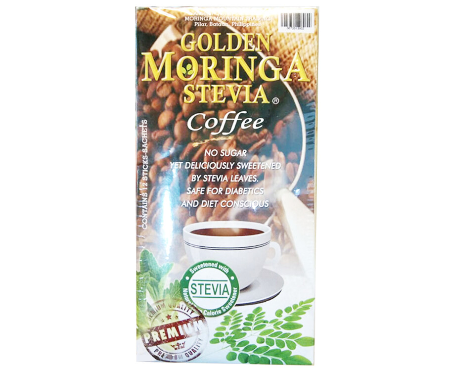 Golden Moringa Stevia Coffee 12 Sticks-Sachets