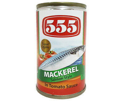 555 Mackerel Salmon Style in Tomato Sauce 155g