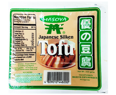 Masoya Japanese Silken Tofu 330g