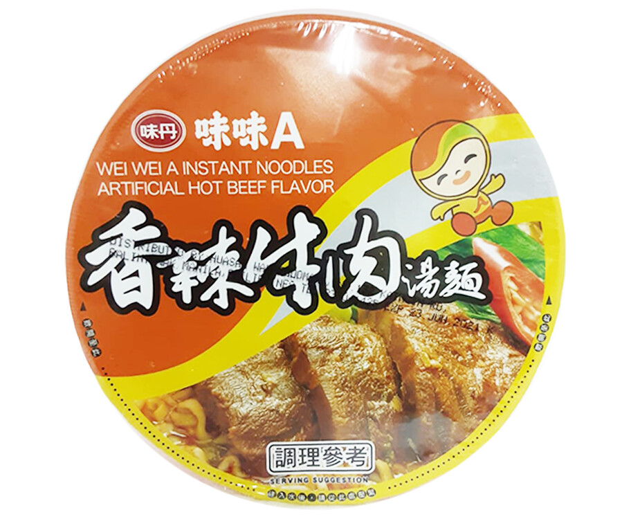 Wei-wei s/b Noodle=beef flavor 93g (4710110211277)