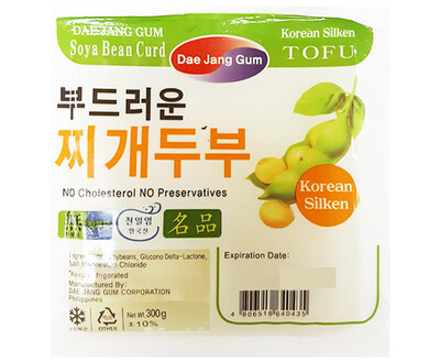 Dae Jang Gum Korean Silken Tofu Soya Bean Curd 300g