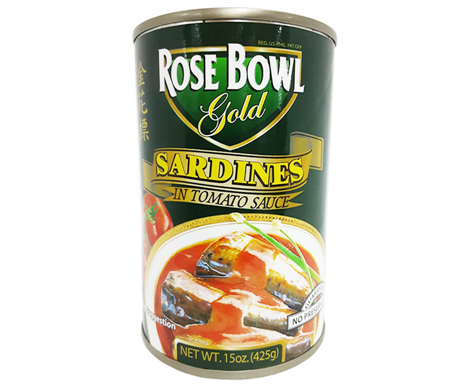 Rose Bowl Gold Sardines in Tomato Sauce 425g