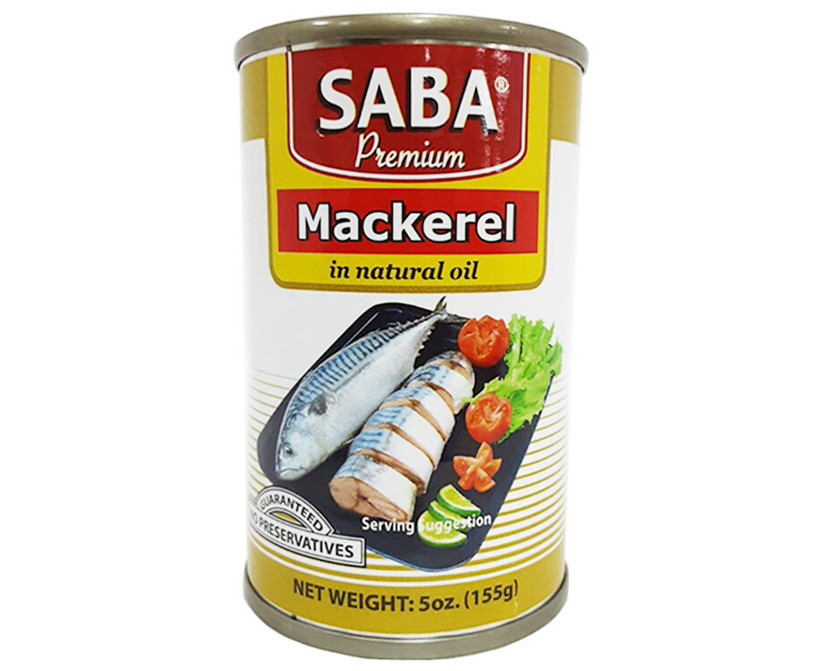 Saba Premium Mackerel in Natural Oil 155g