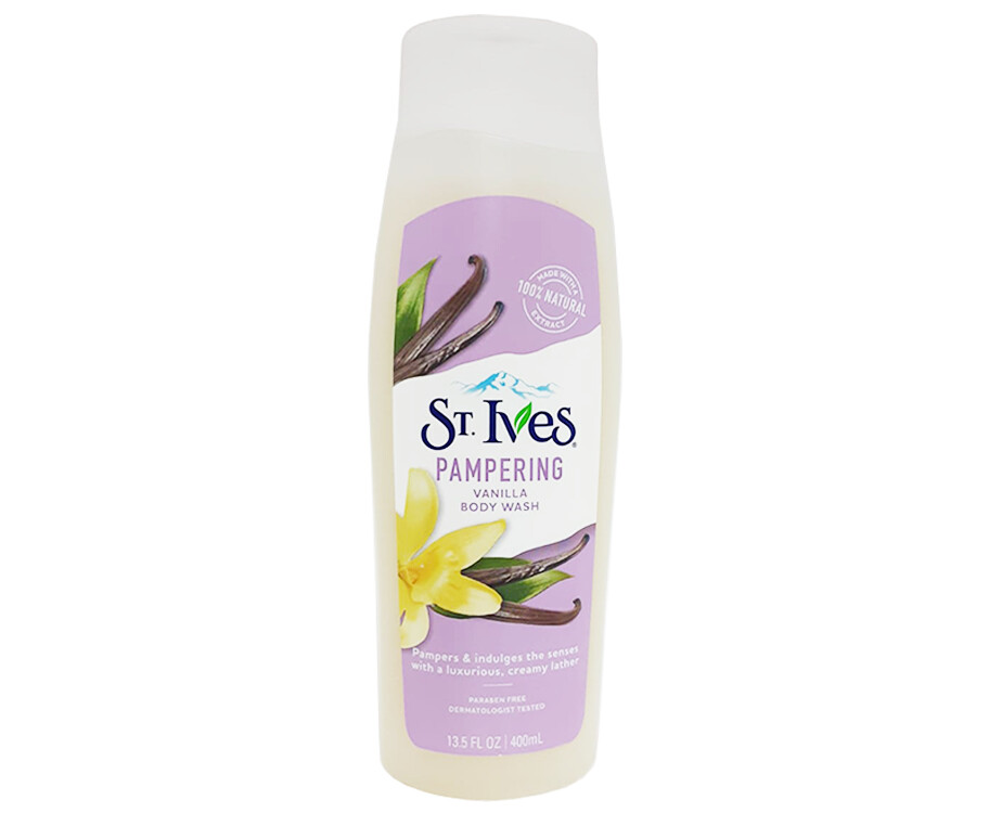 St. Ives Pampering Vanilla Body Wash 400mL
