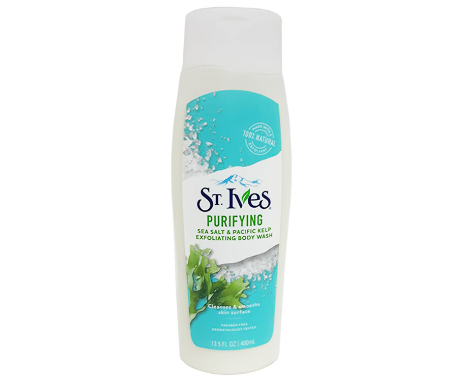 St. Ives Purifying Sea Salt &amp; Pacific Kelp Exfoliating Body Wash 400mL