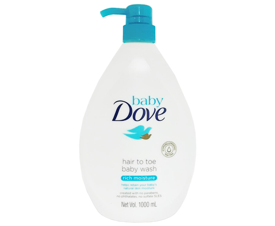 Baby Dove Hair to Toe Baby Wash Rich Moisture 1000mL