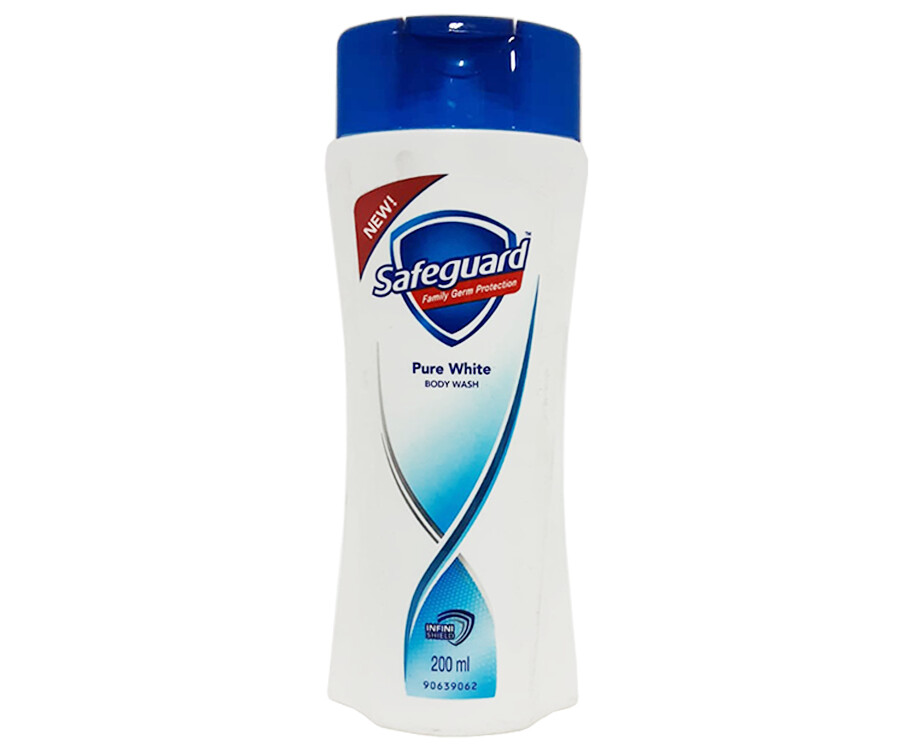 Safeguard Family Germ Protection Pure White Body Wash 200mL