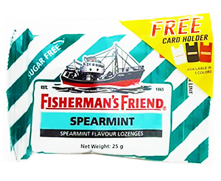 Fisherman&#39;s Friend Spearmint Flavour Lozenges Sugar Free 25g