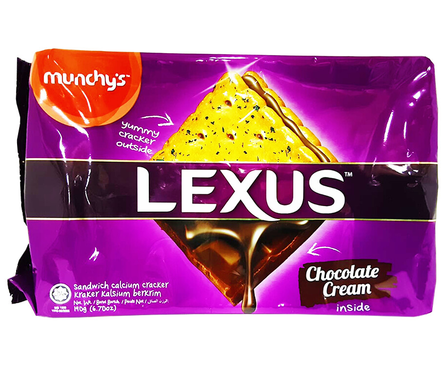Lexus Chocolate Cream Sandwich Calcium Cracker 190g