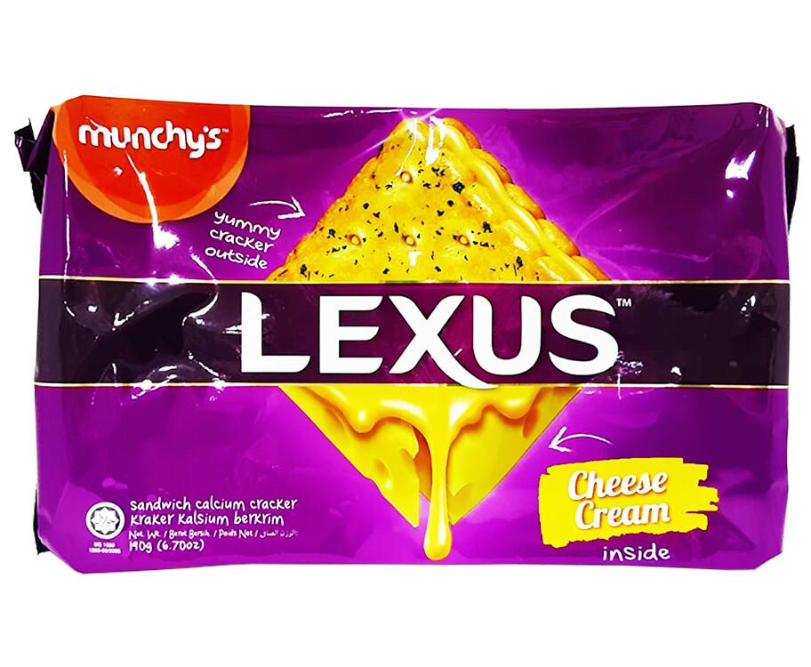 Lexus Cheese Cream Sandwich Calcium Cracker 190g