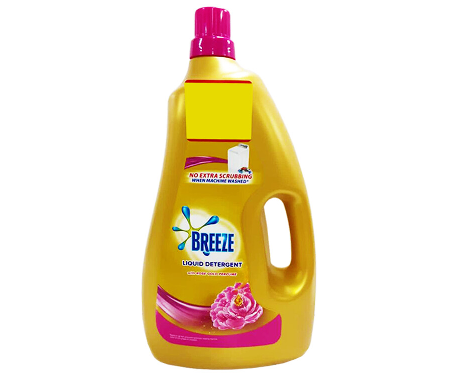 Breeze Liquid Detergent With Rose Gold Perfume 2.9L