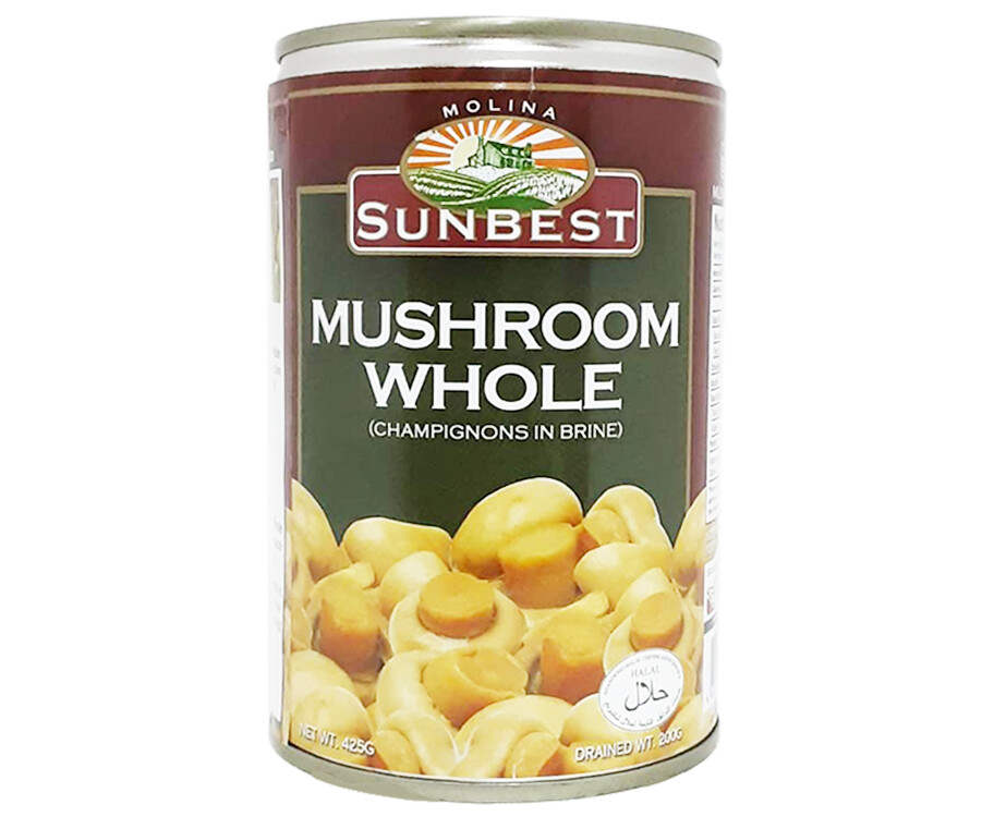 Molina Sunbest Mushroom Whole (Champignons in Brine) 425g