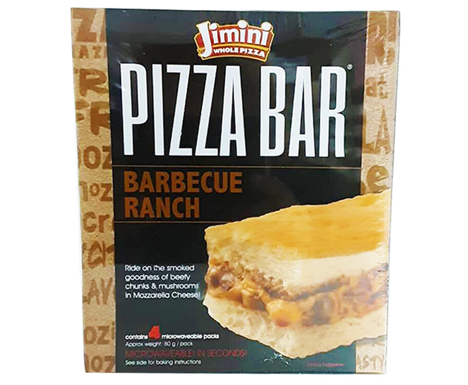 Jimini Whole Pizza Pizza Bar Barbecue Ranch 4 Packs 320g