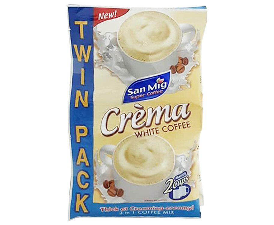 San Mig Crèma White Coffee 3-in-1 Coffee Mix Twin Pack 44g