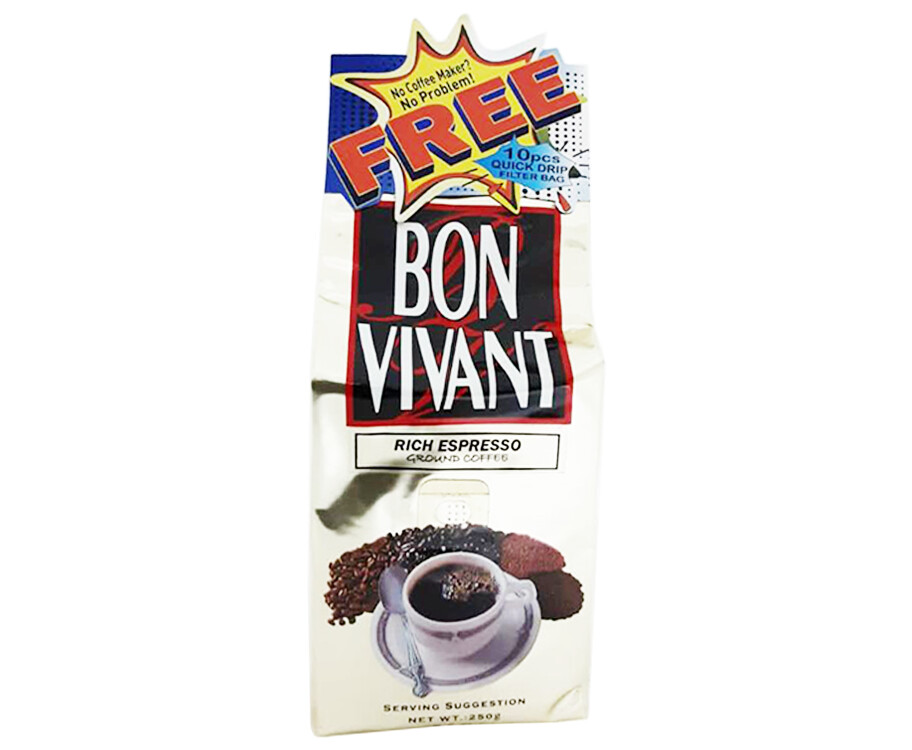 Bon Vivant Rich Espresso Ground Coffee 8.8oz (250g)