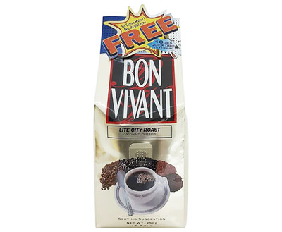 Bon Vivant Lite City Roast Ground Coffee 250g