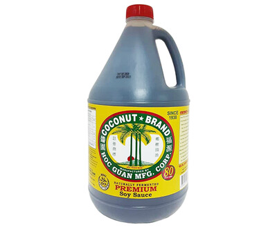 Coconut Brand Naturally Fermented Premium Soy Sauce 1 Gallon