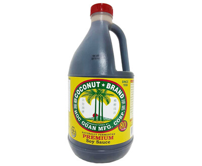 Coconut Brand Naturally Fermented Premium Soy Sauce 1892mL (1/2 Gallon)