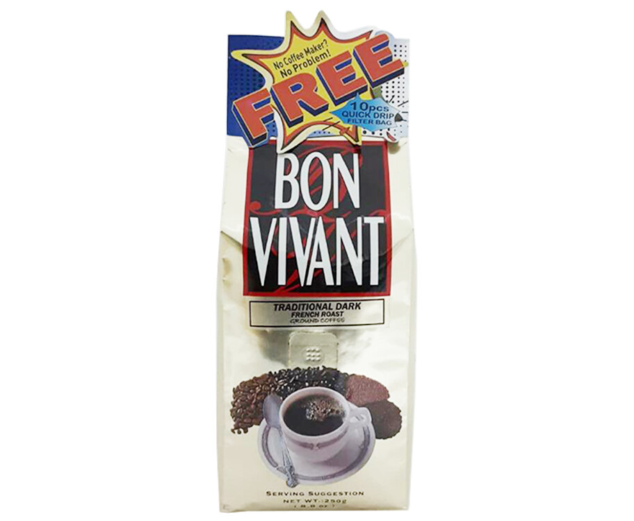 Bon Vivant Traditional Dark French Roast Ground Coffee 8.8oz (250g)