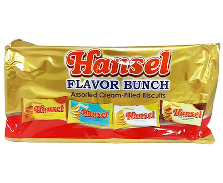 Hansel Flavor Bunch Assorted Cream-Filled Biscuits (10 Packs x 31g) 310g