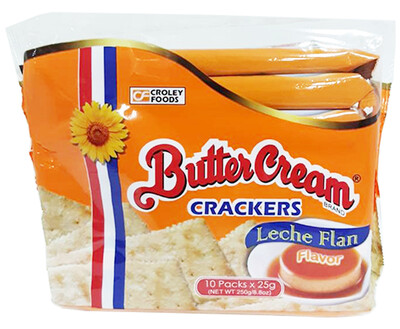 Butter Cream Leche Flan Flavor Crackers (10 Packs x 25g)