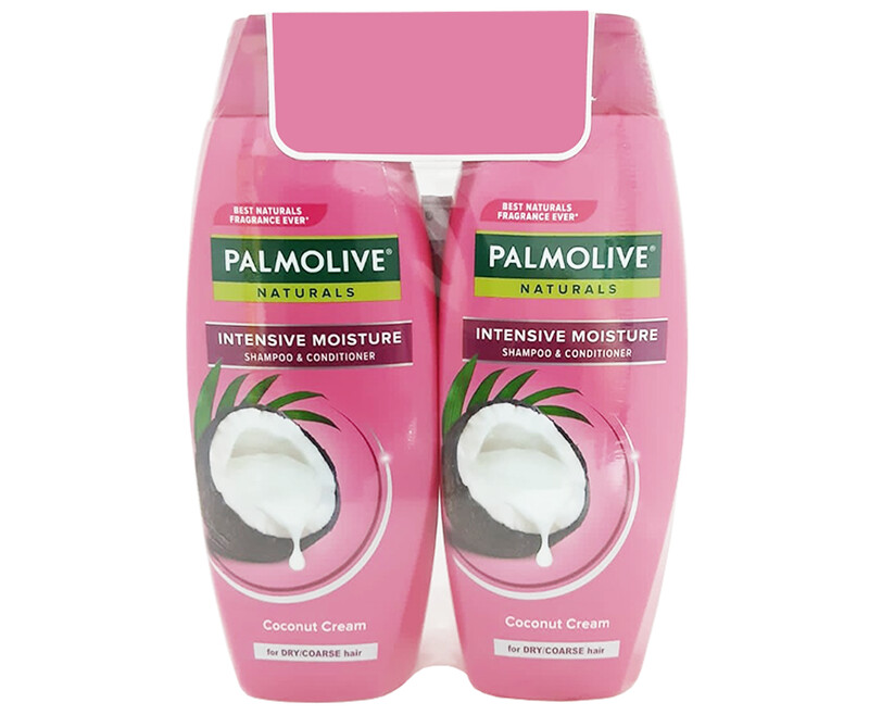 Palmolive Naturals Intensive Moisture Shampoo &amp; Conditioner Coconut Cream (2 Packs x 400mL)