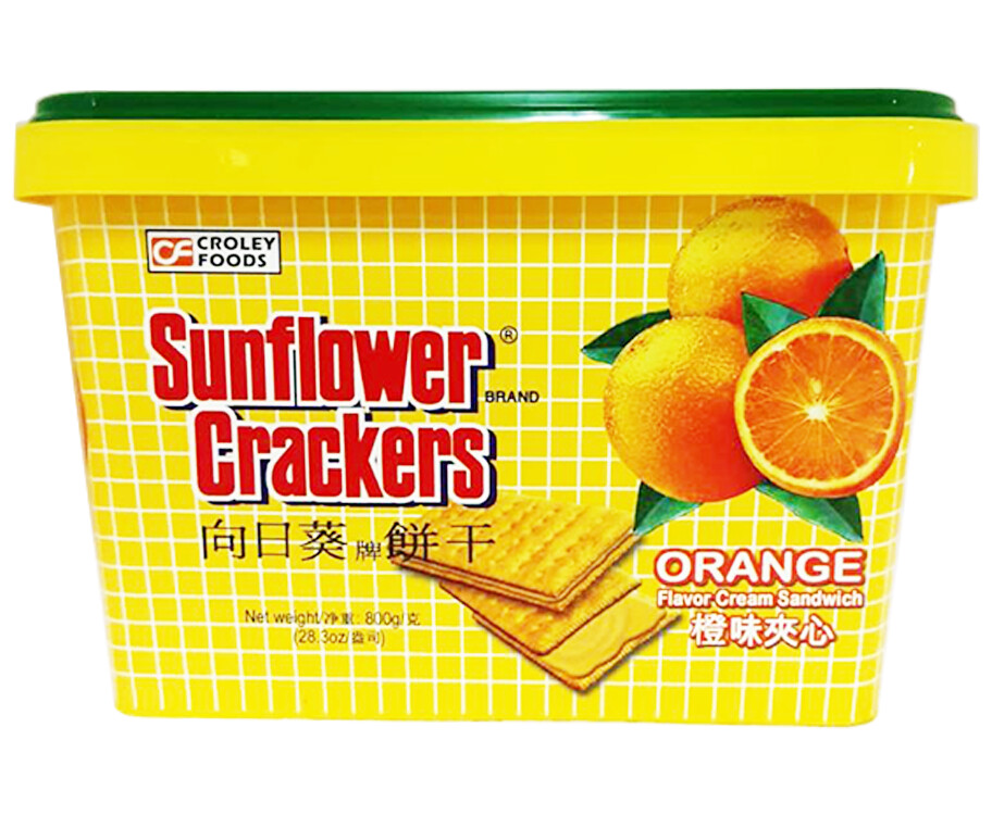 Sunflower Crackers Orange Flavor Cream Sandwich 800g