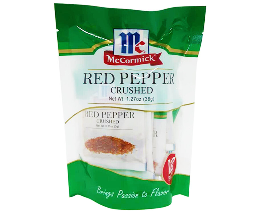 McCormick Red Pepper Crushed (12 Packs x 3g) 36g