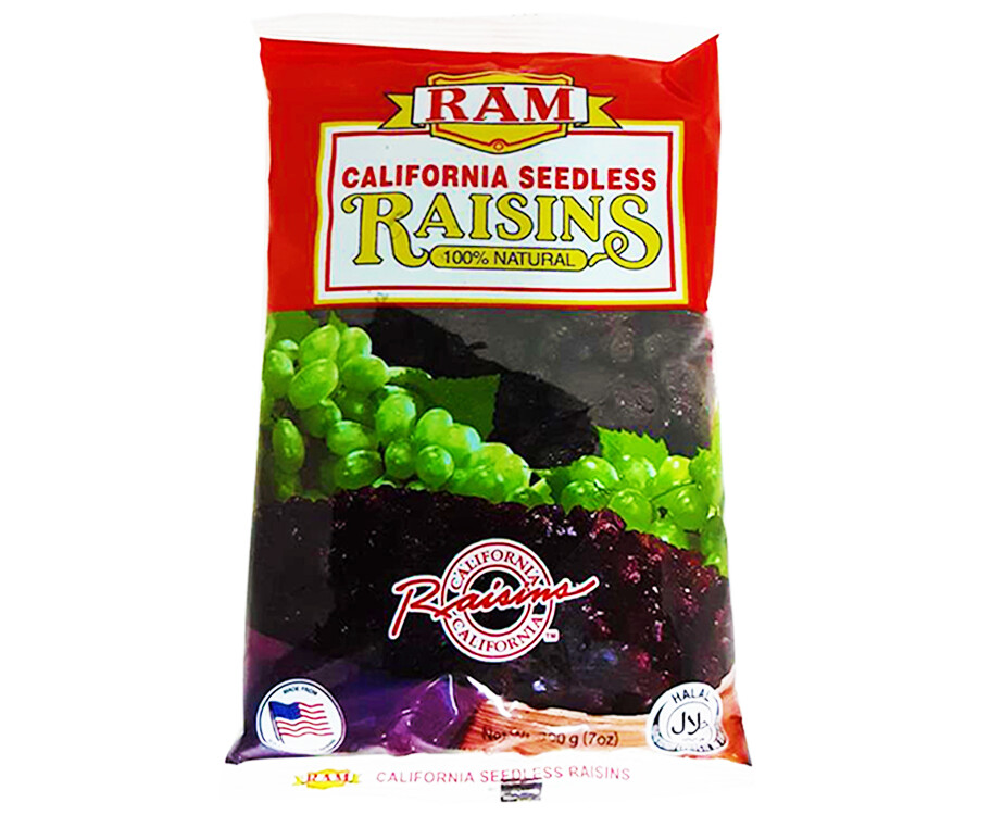 RAM California Seedless Raisins 200g