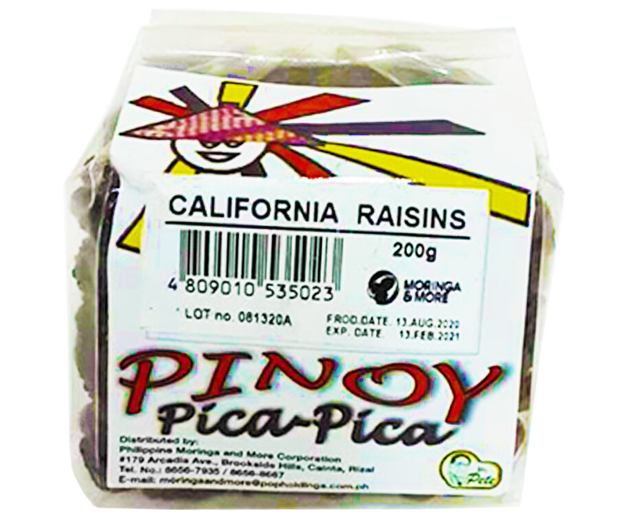 Pinoy Pica-Pica California Raisins 200g