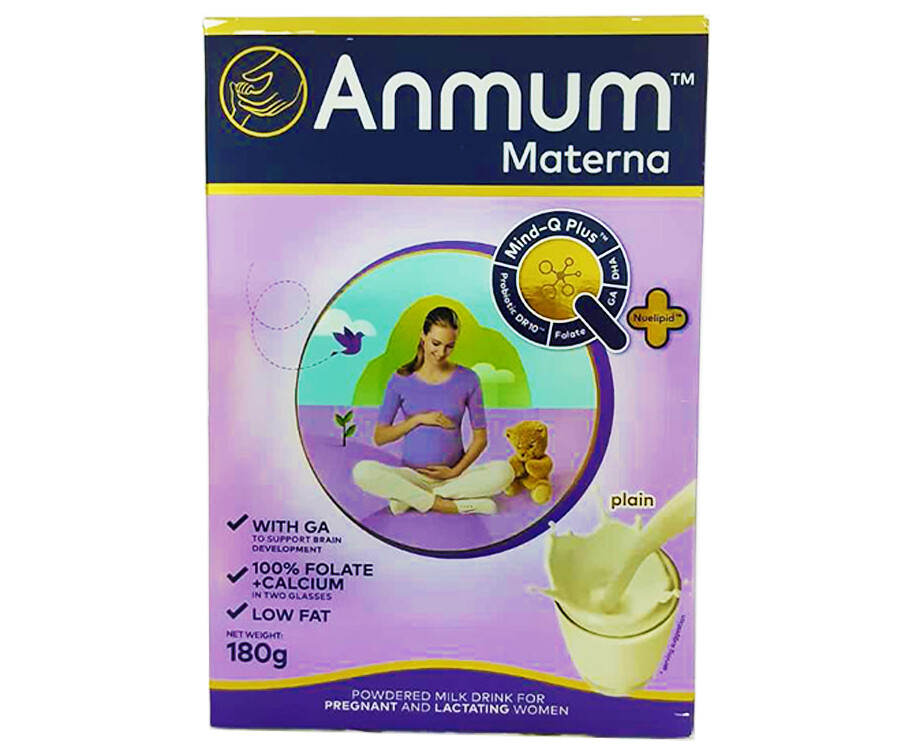 Anmum Materna Plain Powdered Milk Drink For Pregnant And Lactating Mother 180g