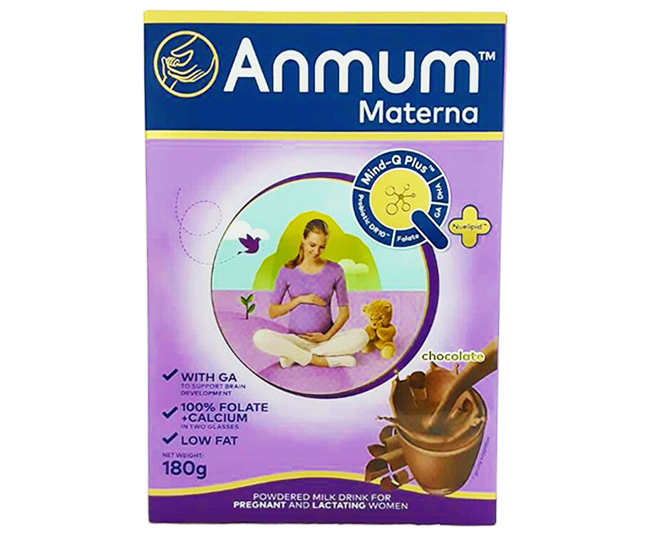 Anmum Materna Chocolate Powdered Milk Drink For Pregnant And Lactating Mother 180g