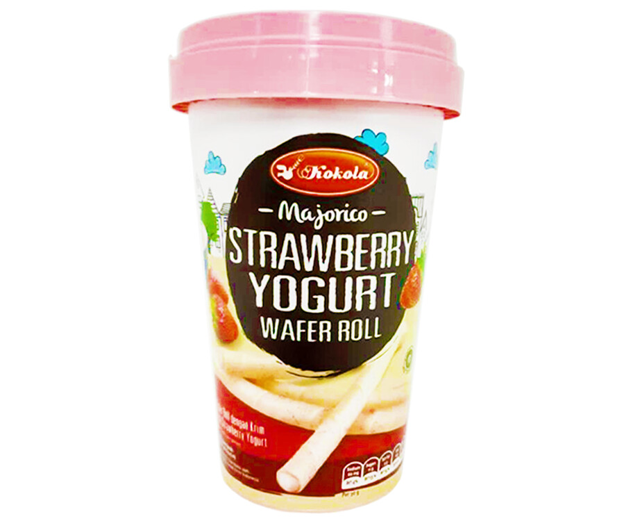 Kokola Majorico Strawberry Yogurt Wafer Roll 120g