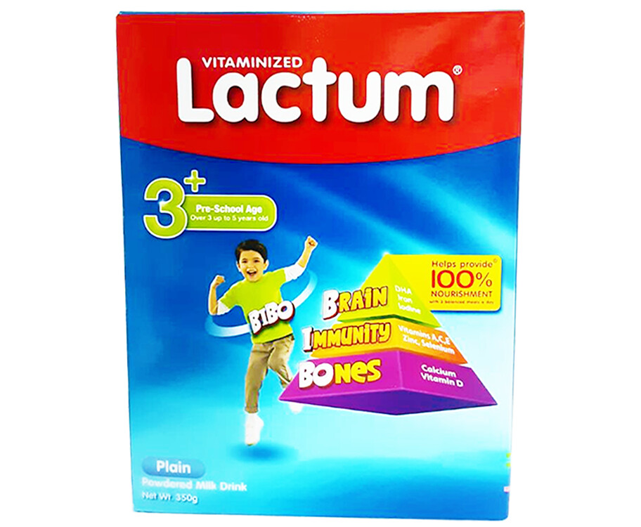 Lactum Vitaminized 3+ Plain Powdered Milk Drink 350g