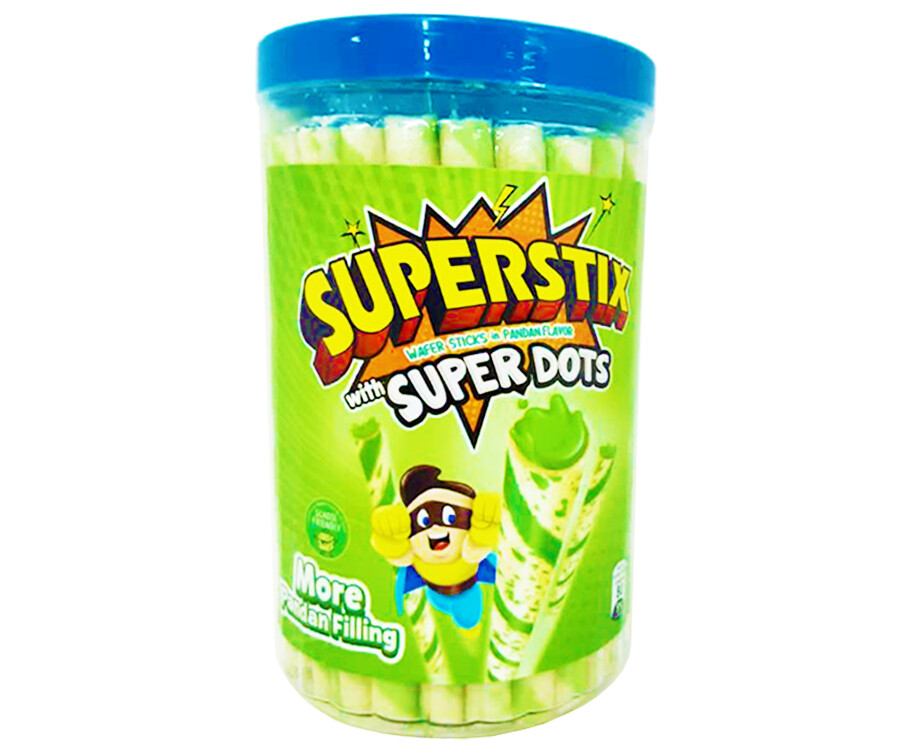 Superstix With Superdots Wafer Sticks in Pandan Flavor