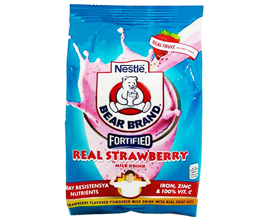 Nestlé Bear Brand Fortified Real Strawberry Milk Drink 300g