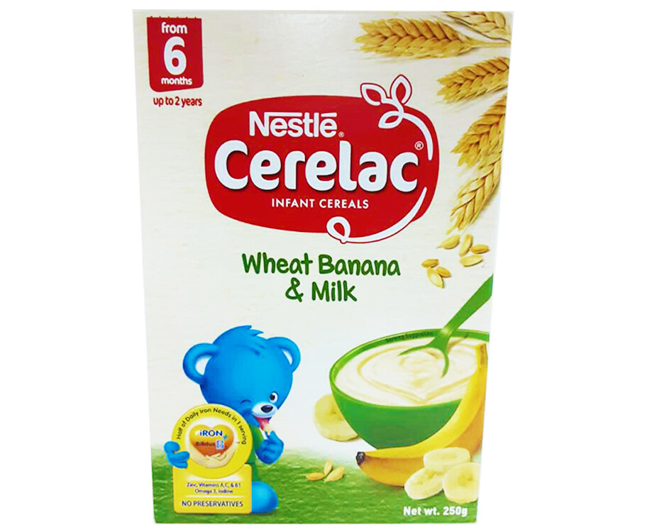 Nestlé Cerelac Infant Cereals Wheat Banana & Milk 250g