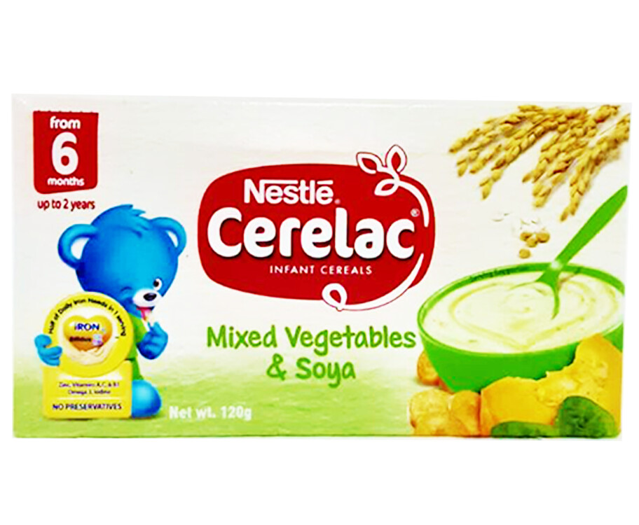 Nestlé Cerelac Infant Cereals Mixed Vegetables &amp; Soya 120g