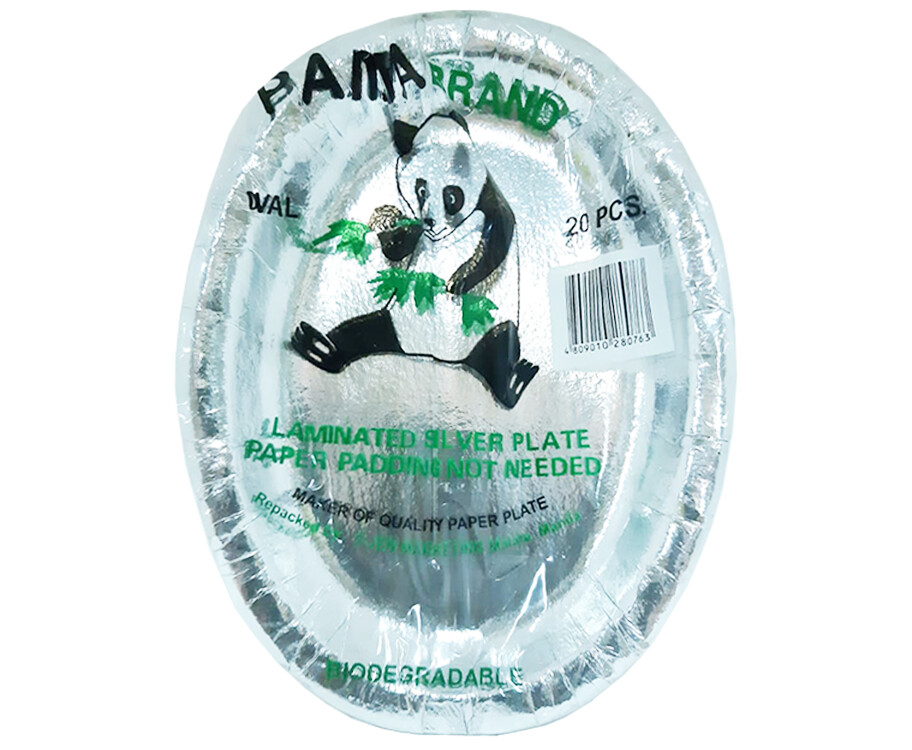 Panda Brand Laminated Silver Plate 20 Pieces